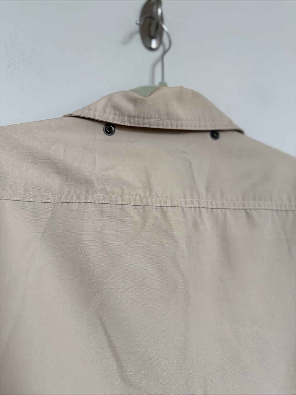 London Fog Beige Zip Utility Jacket Petite 2 Classic Lightweight Coat - Picture 7 of 10